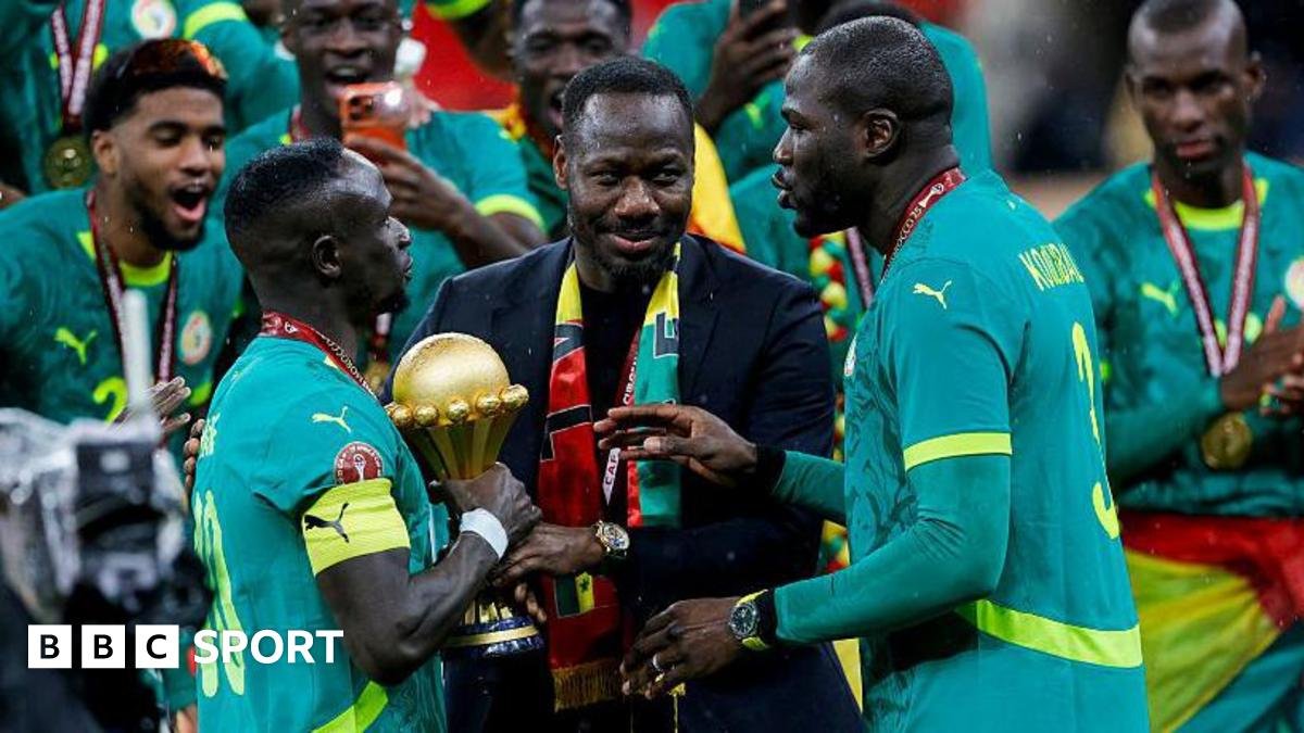 Pape Thiaw: Senegal manager given five-match ban after Afcon final chaos