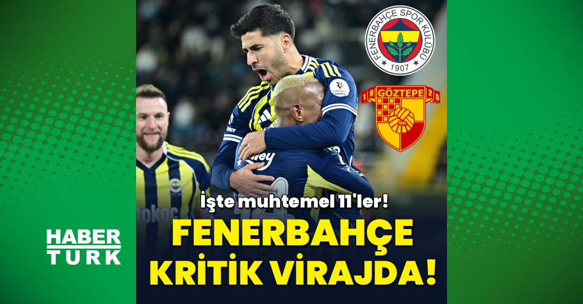 Fenerbahçe sahasında Göztepe’yi ağırlıyor: İşte Tedesco’nun 11’i!
