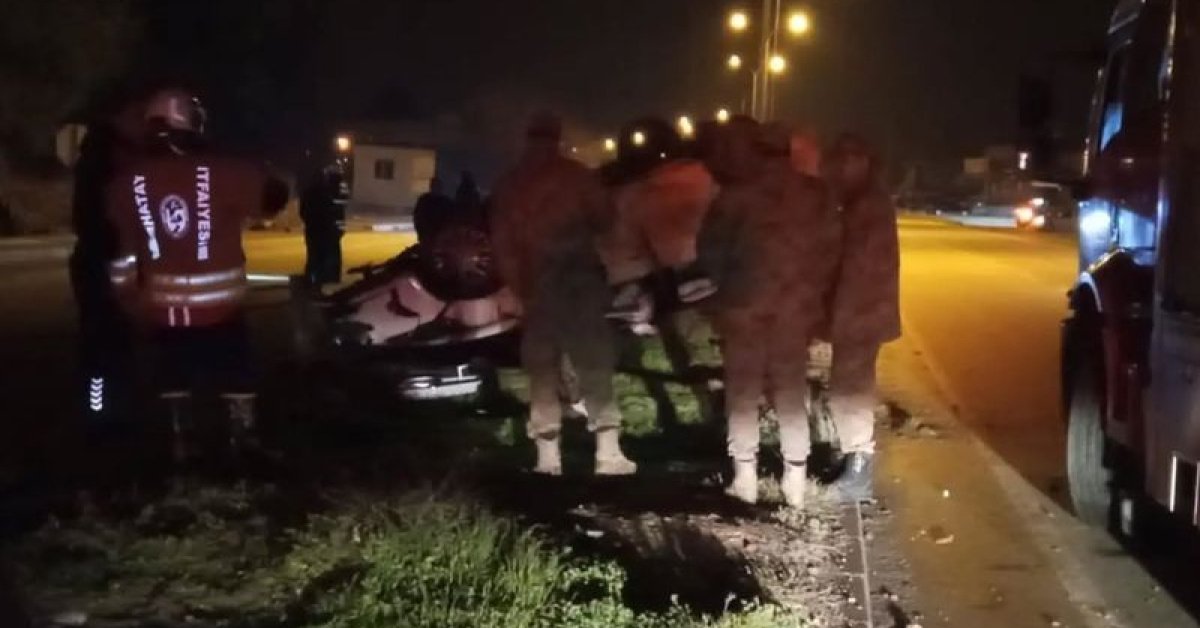 Hatay’da takla atan otomobildeki bebek öldü