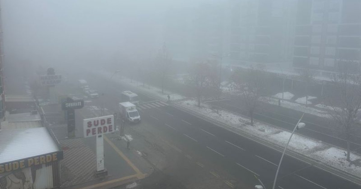 Son dakika: Diyarbakır sis denizinde kayboldu, uçak seferleri iptal edildi