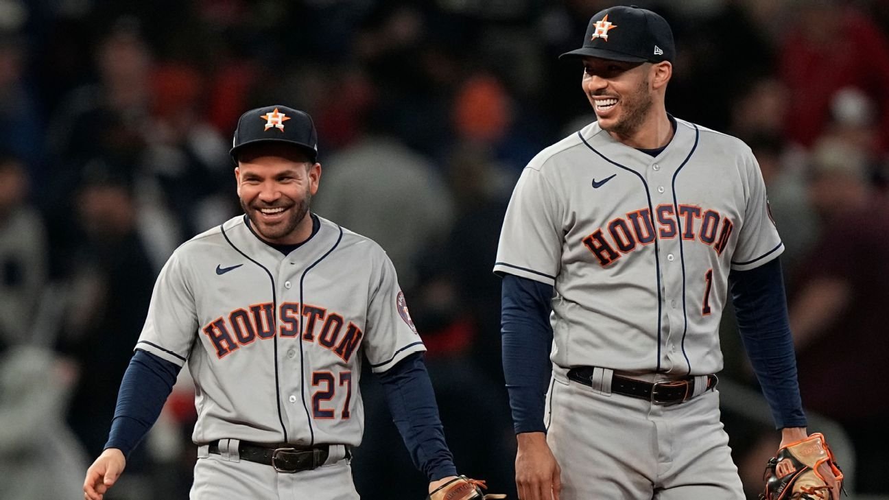 Astros’ Jose Altuve, Carlos Correa not insured, to miss WBC