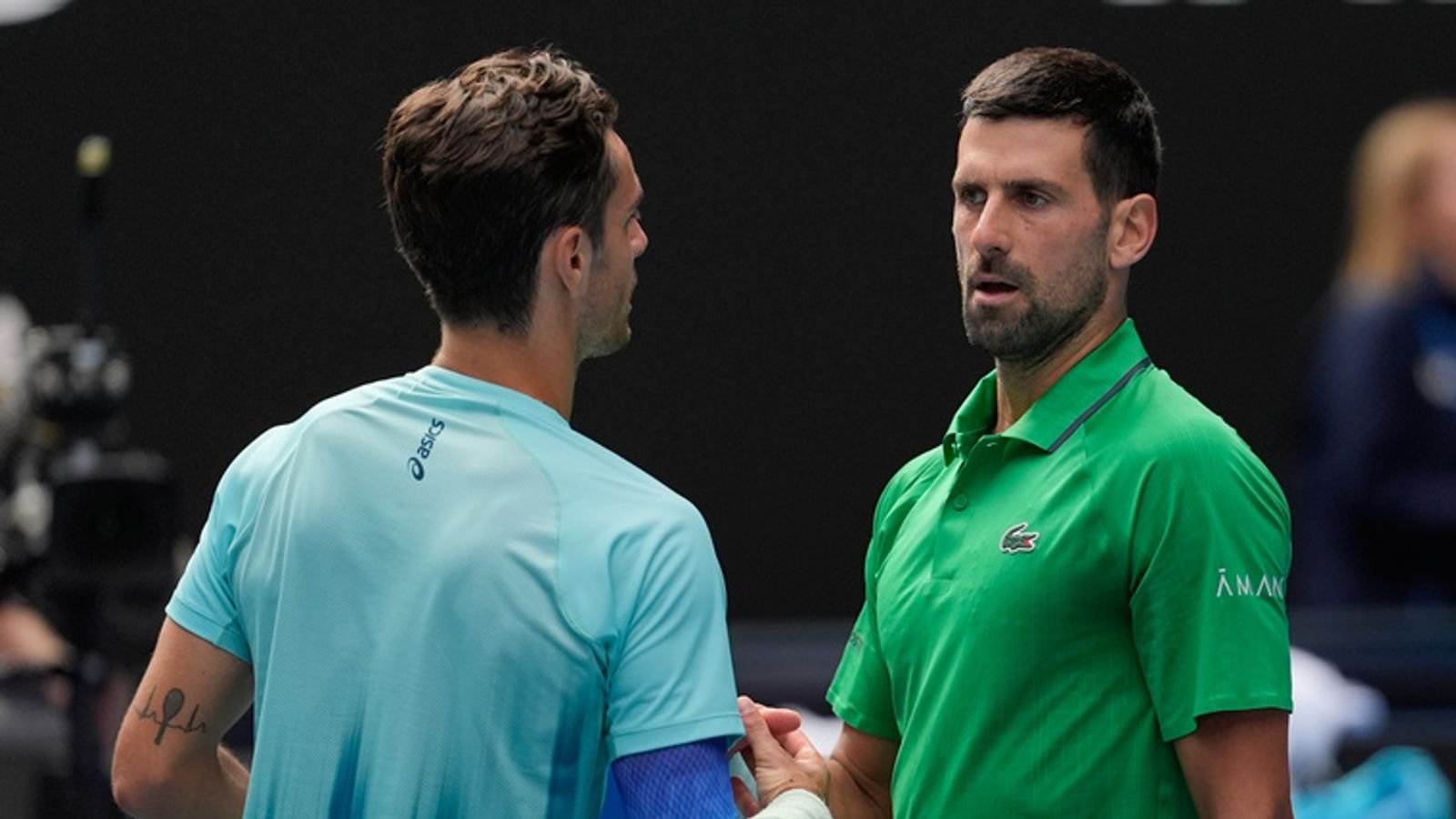 Australian Open: Novak Djokovic relieved to reach semis after Lorenzo Musetti retires – ‘I was on may way home!’ | Tennis News