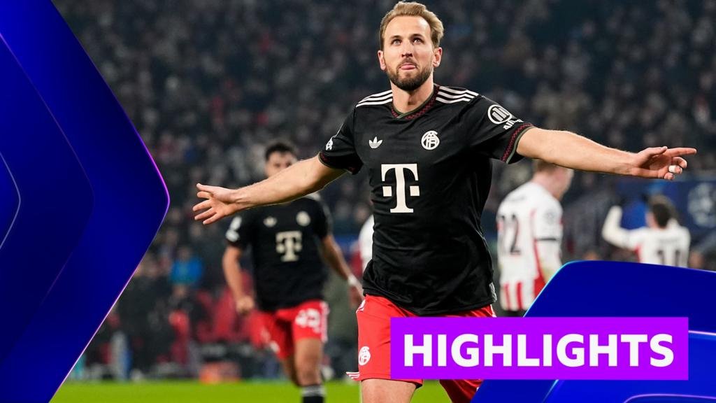 Champions League: PSV 1-2 Bayern Munich – highlights