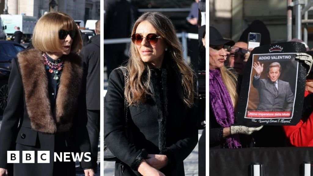 Liz Hurley and Anna Wintour among mouners at Valentino’s funeral