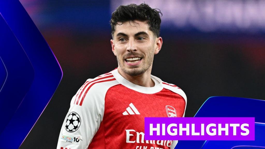 Champions League: Arsenal 3-2 Kairat – highlights