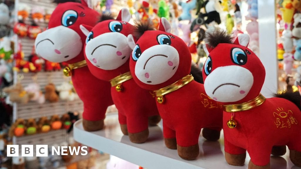 ‘Crying horse’ toys go viral in China ahead of Lunar New Year
