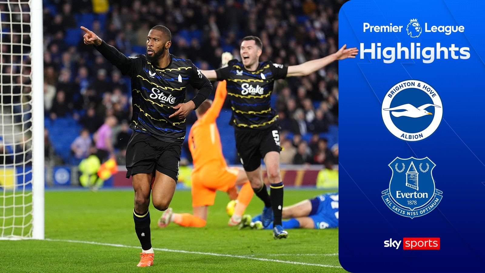 Everton snatch point at Brighton with last-gasp equaliser