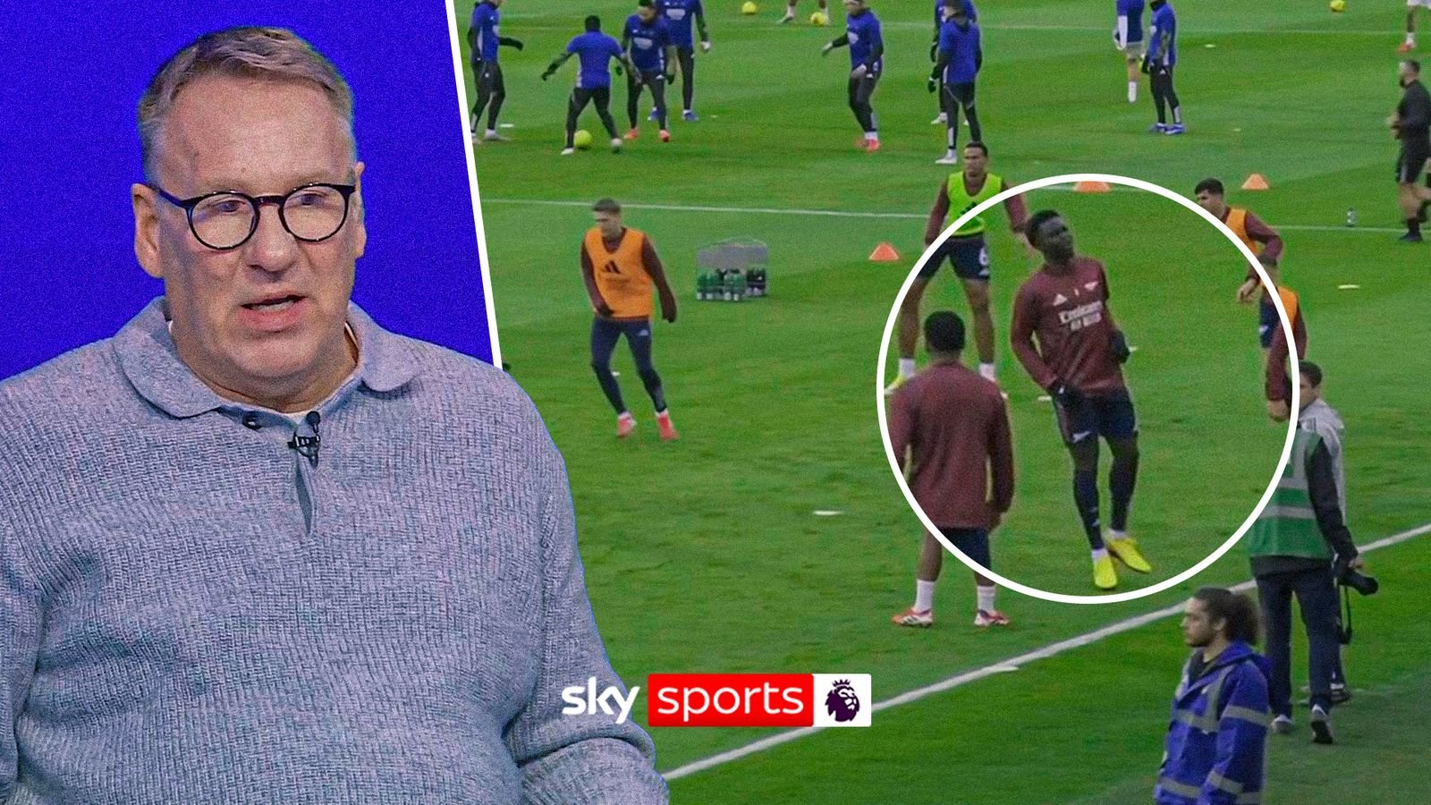 The moment Saka got injured during Leeds warm-up