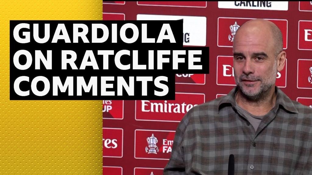 Manchester City manager Pep Guardiola responds to Manchester United’s co-owner Sir Jim Ratcliffe’s immigration comments