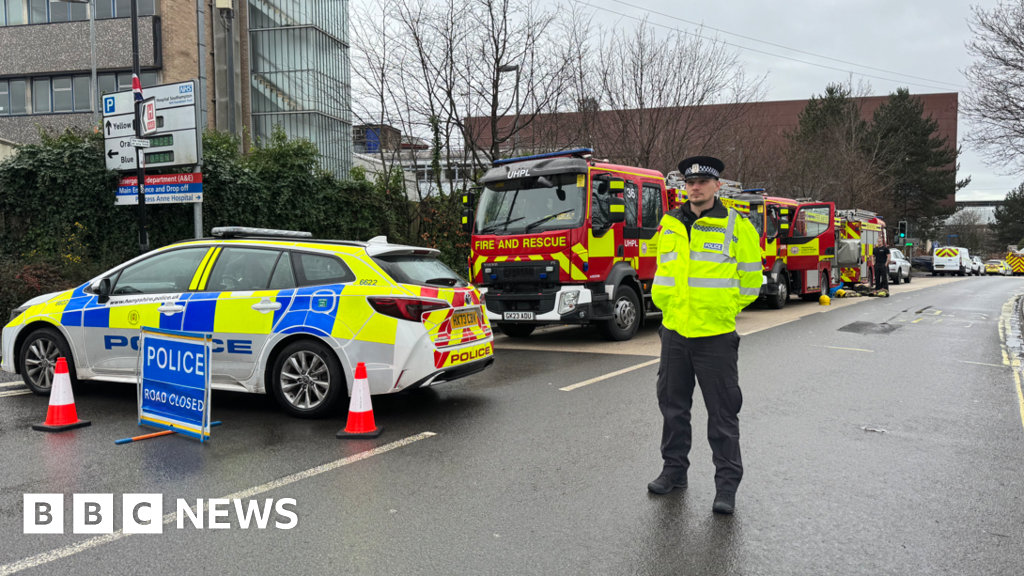 Major incident after fire breaks out at hospital