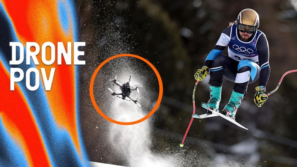 Drones capture brilliant shots at the Winter Olympics