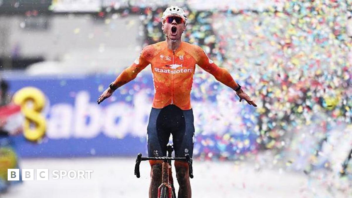 Mathieu van der Poel: Dutch rider sets record with eighth world cyclo-cross win