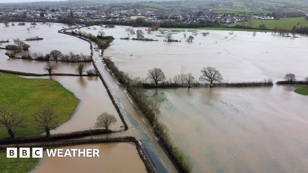 January rainfall in parts of UK breaks over century-long record