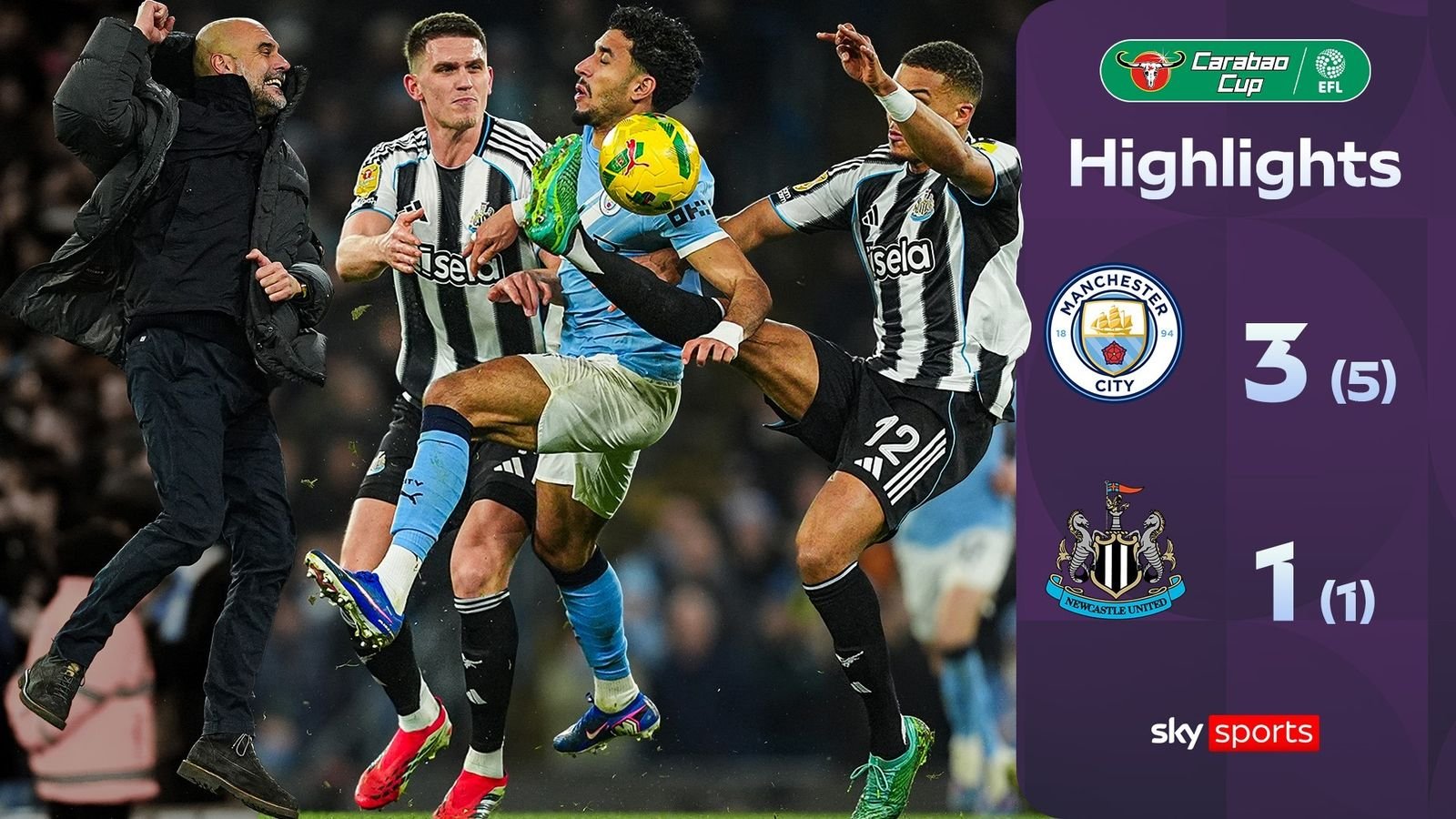 Holders Newcastle crash out as Man City brush past with ease