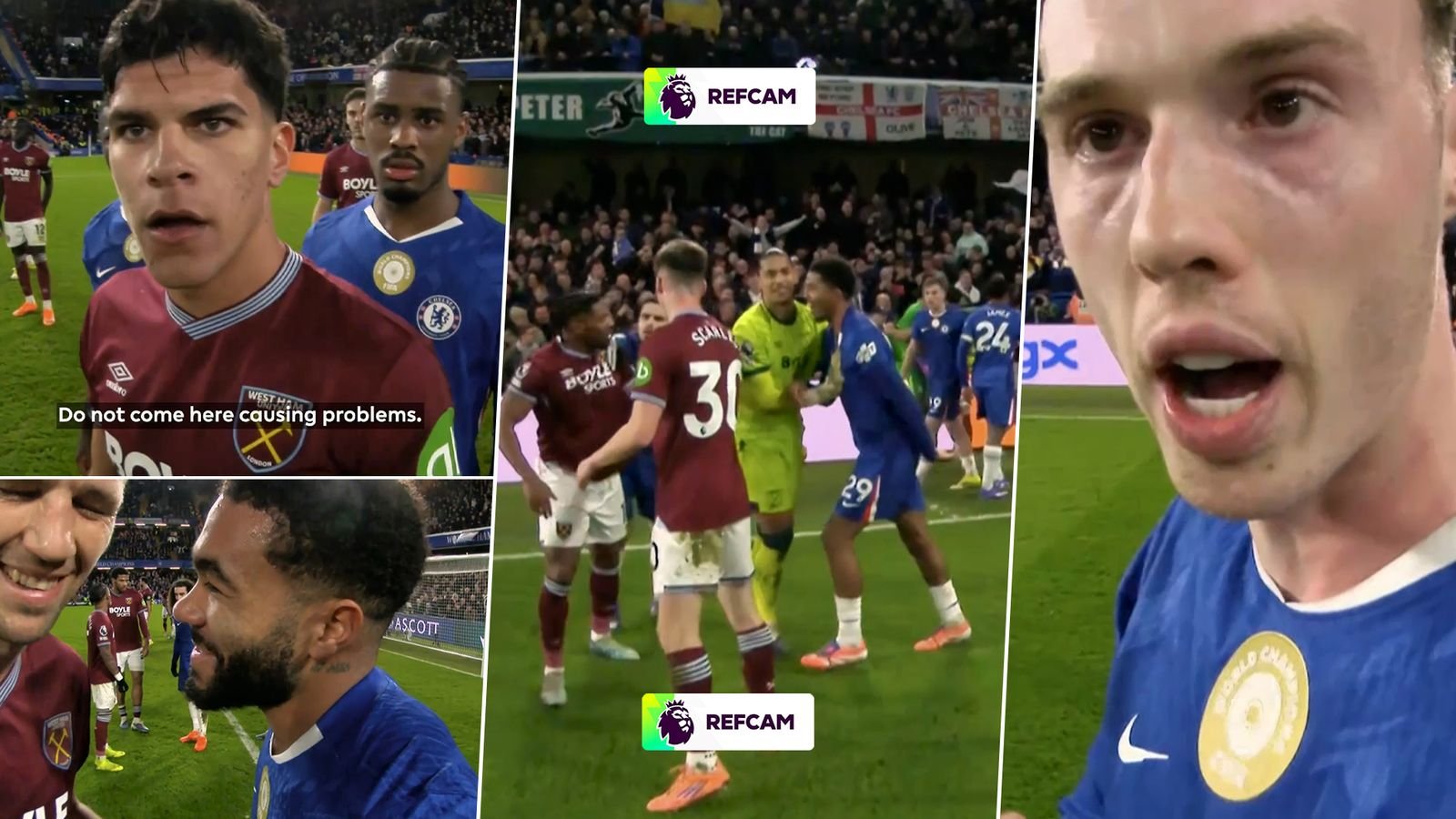 Best Ref Cam yet?! | All the fiery moments from Chelsea vs West Ham